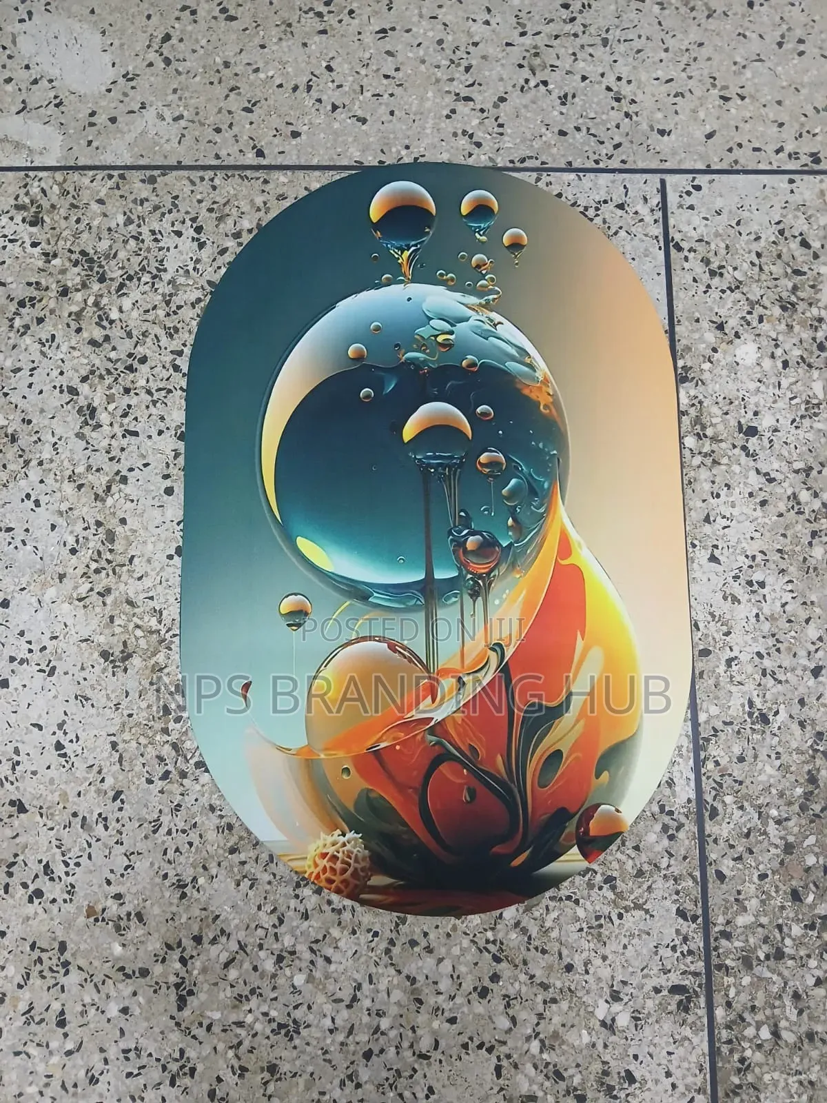 Bathroom/ Door Mats With Rubber Underside 40*60cm Eh