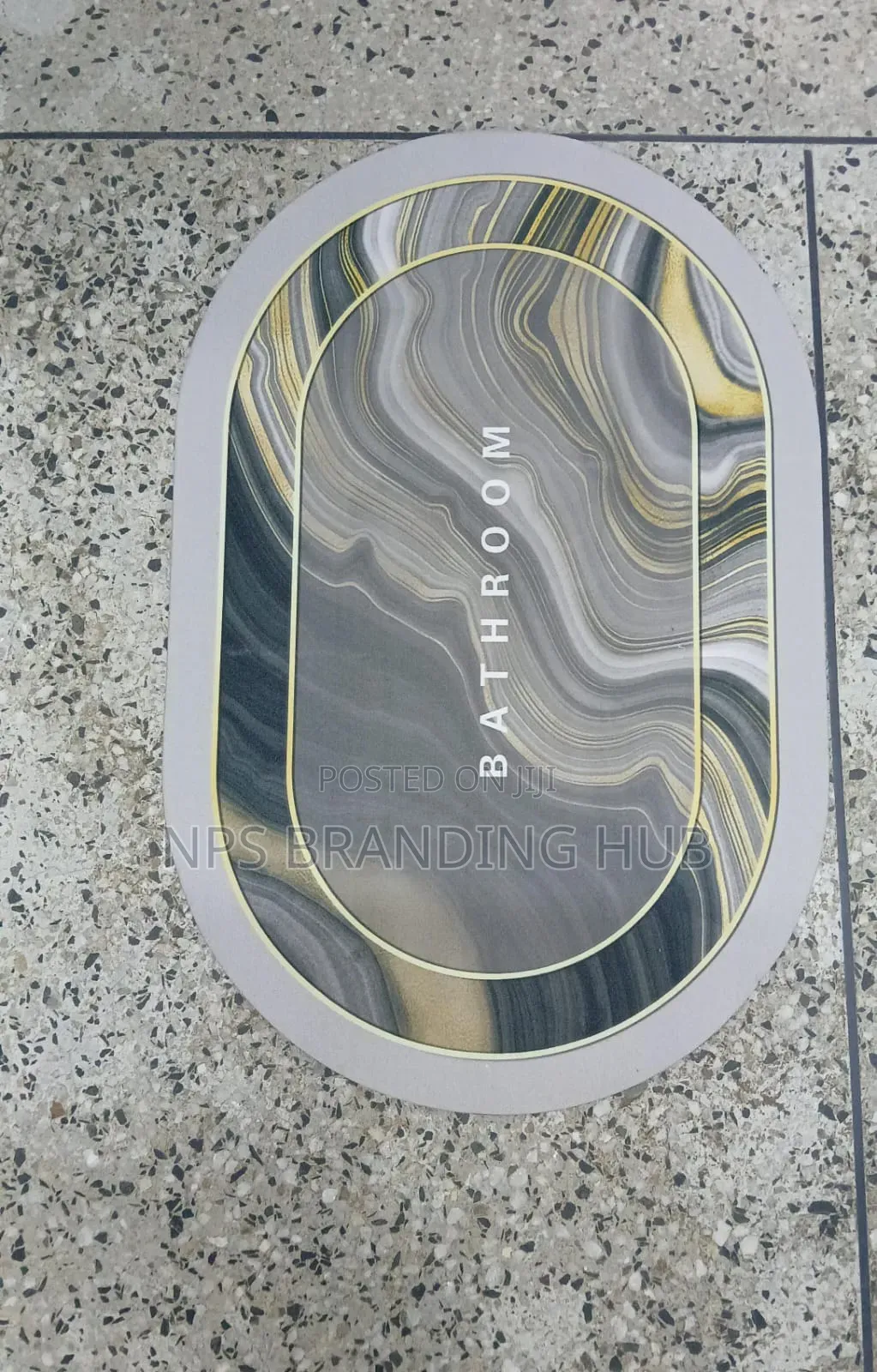 Bathroom/ Door Mats With Rubber Underside 40*60cm Eh