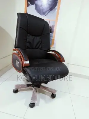 Office Chair; Leather Executive High Back Office Chair