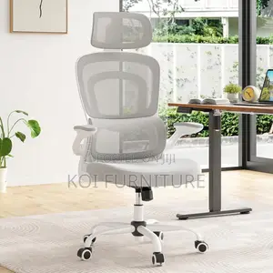 Office Chair; Executive High Back Fabric Office Chair