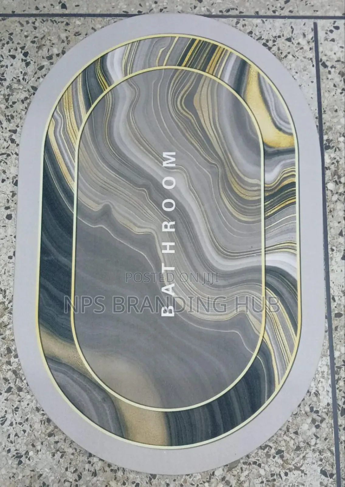 Bathroom/ Door Mats With Rubber Underside 48 X78 Cm Eh