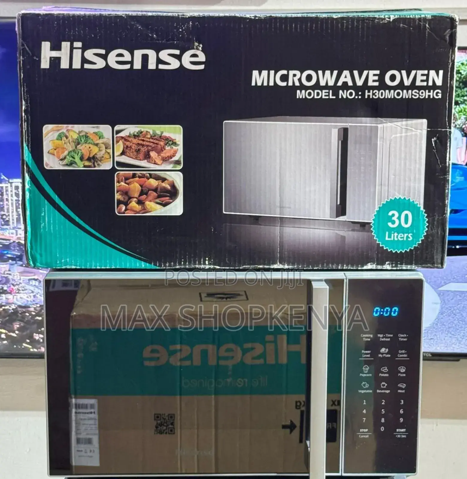 Hisense H30moms9g-30l Digital Microwave-Silver