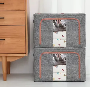 100l Zipped Storage Box/ Wardrobe Organiser Size: *42*60*40cm* Eh