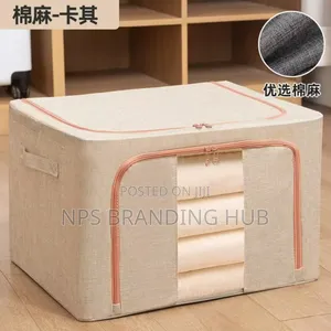 100l Zipped Storage Box/ Wardrobe Organiser Size: *42*60*40cm* Eh