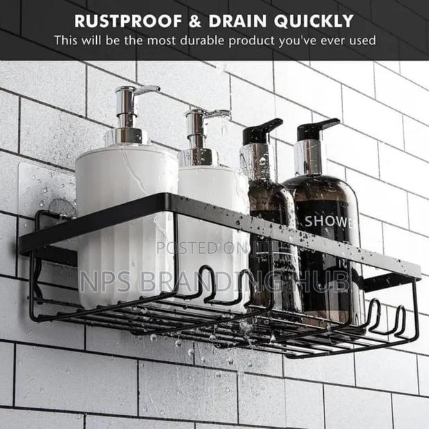 5pcs Set Rectangular Shower Caddy Shelf/Bathroom Organizer Eh - thumbnail 3