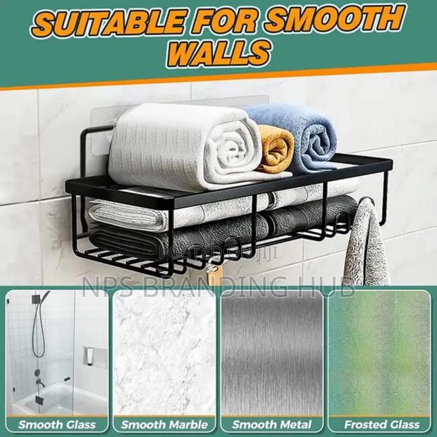 5pcs Set Rectangular Shower Caddy Shelf/Bathroom Organizer Eh - thumbnail 5