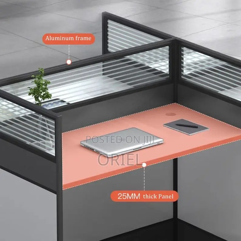 Office Workstations: Quad Executive Staff Workstation Desk