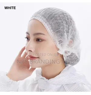 Kitchen White Hairnets Packed In 100s