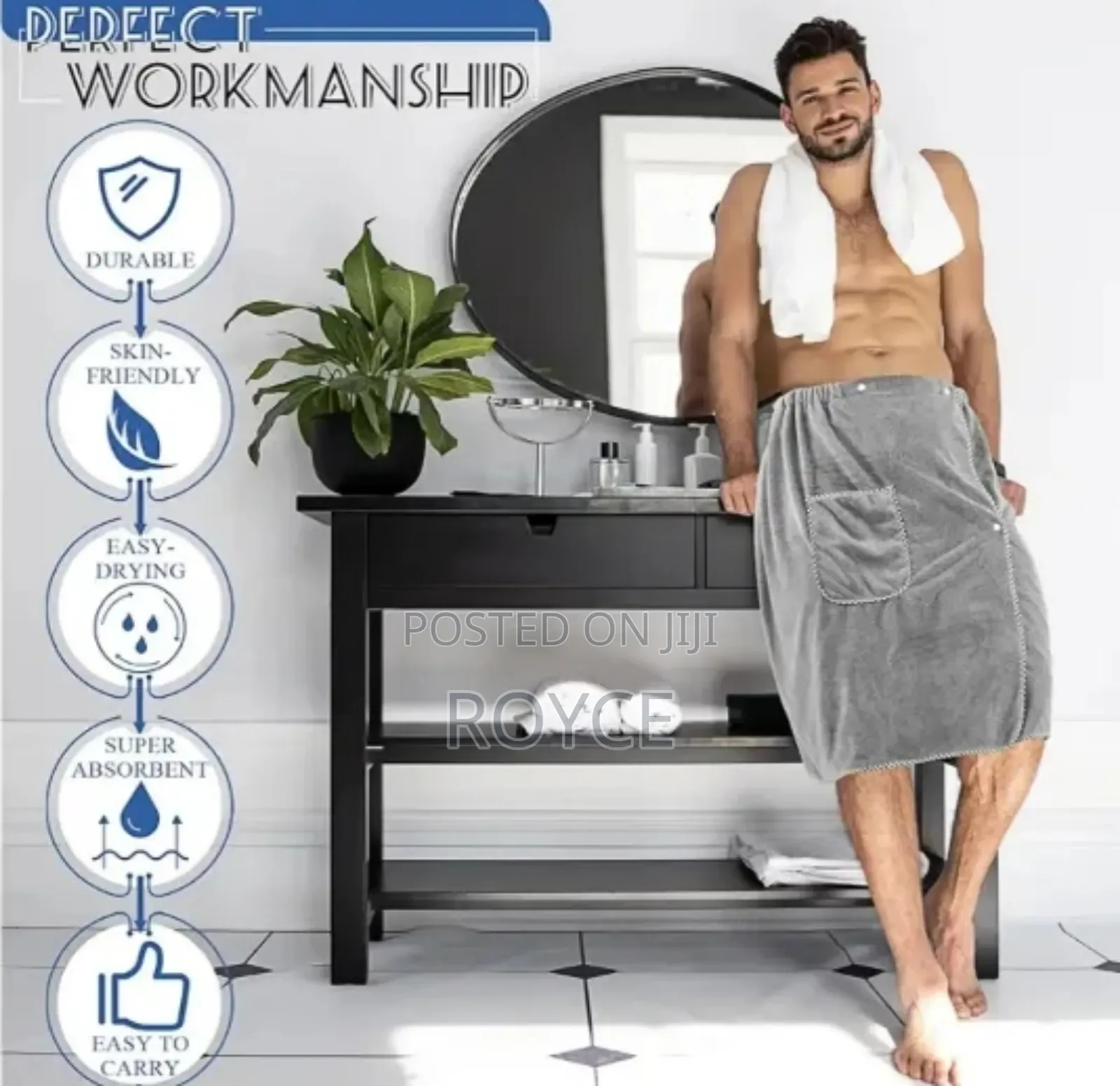 Bath Towel Wrap For Men