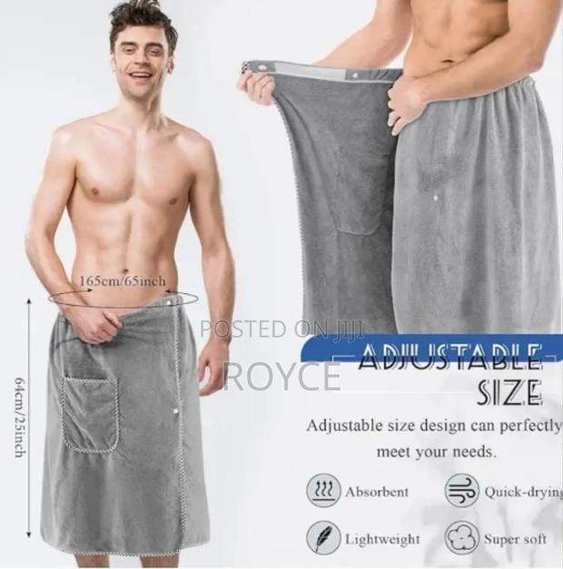 Bath Towel Wrap For Men - thumbnail 4