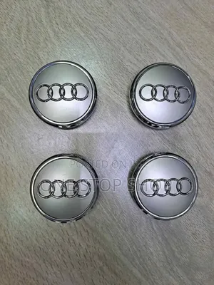 New 4pcs Audi Silver Rim Centre Caps