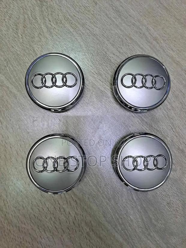 New 4pcs Audi Silver Rim Centre Caps