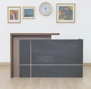 Office Reception Desk: Compact 1600mm Reception Front Office Desk