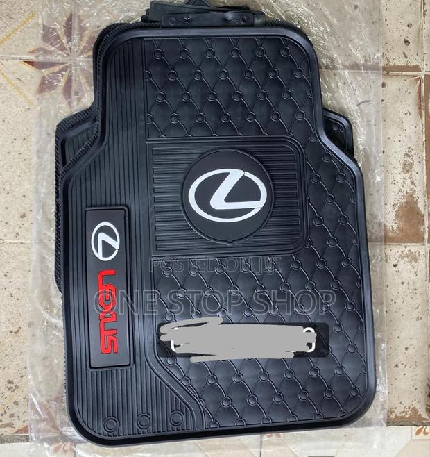 5pcs Lexus White Logo Car Universal Carpets Mats