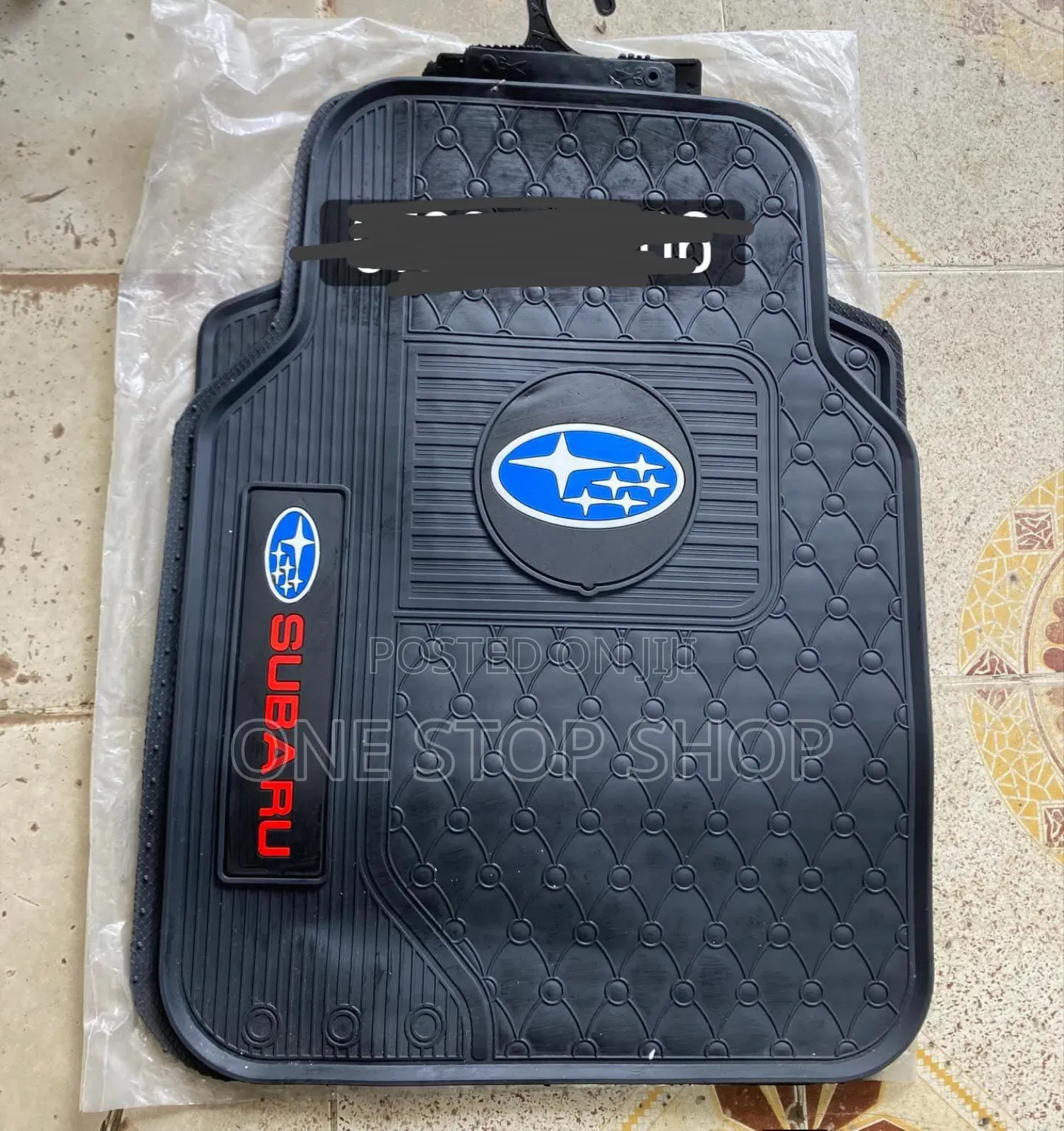 5pc Subaru Car Rubber Dirt Nonslip Mats