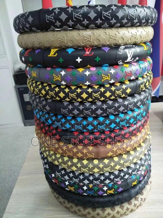 Lv Branded Steering Wheel Cover Universal