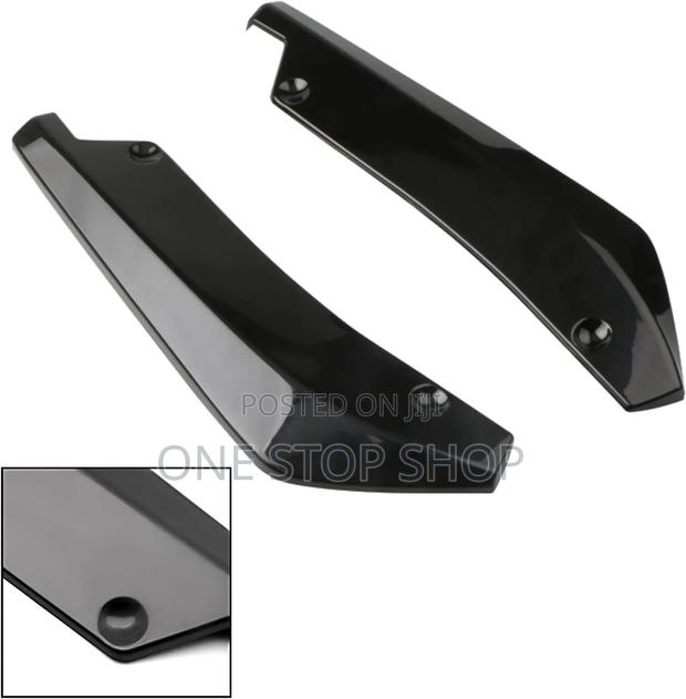 2pcs Black Rear Side Lip Diffuser Body Kit - thumbnail 2