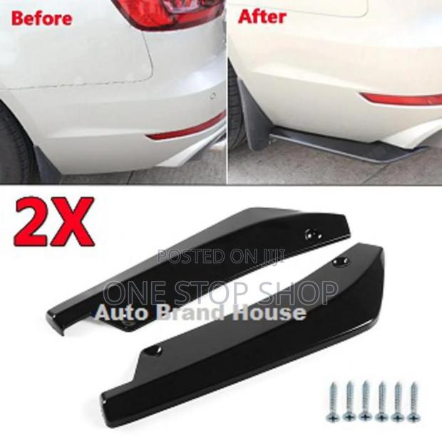 2pcs Black Rear Side Lip Diffuser Body Kit - main view