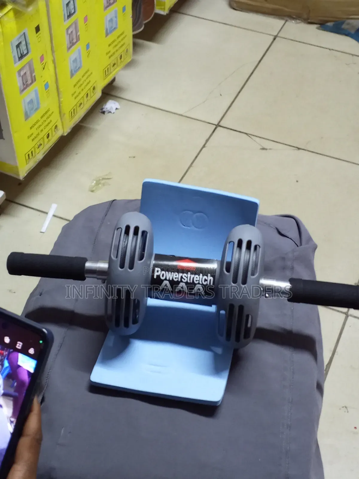 Powerstrech Ab Wheel Roller Exercise Fitness
