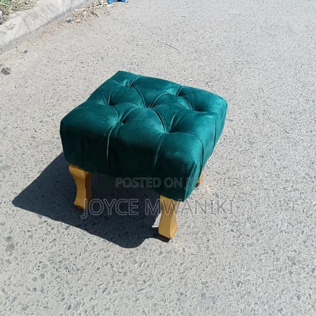 Pedicure Stool, or Pouf, Green Colour 