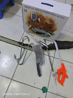 Butchery Set, Scale, Handsaw,Panga and Knives