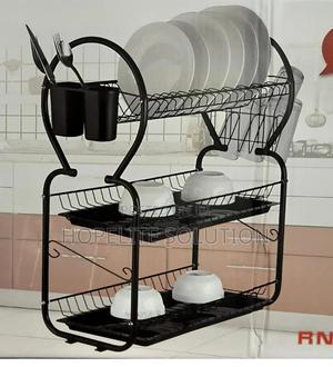 Dish Rack Layer 3 Layer Black Rashinik - thumbnail 2