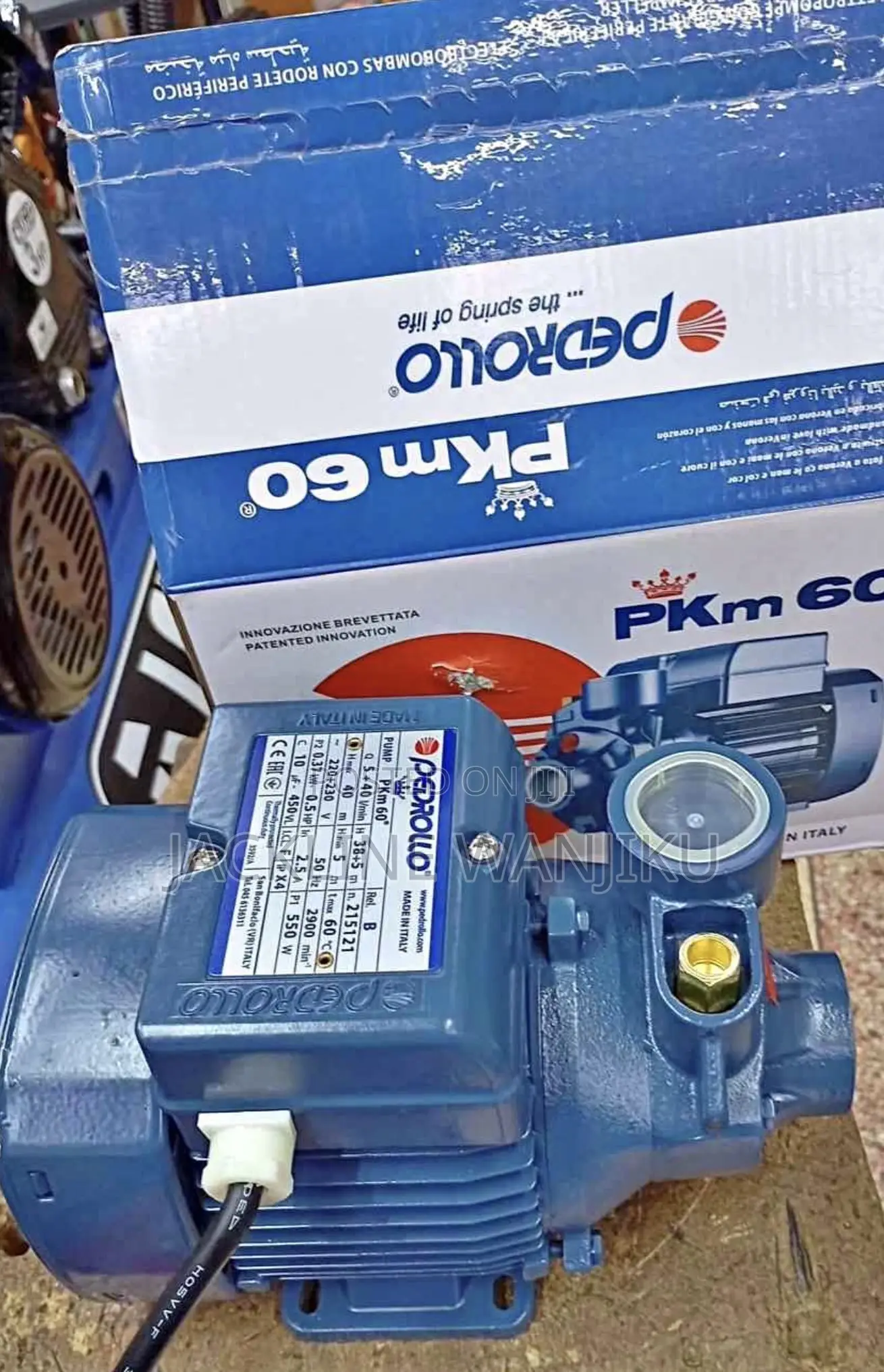 Pedrollo Water Pump/0.5 Hp Water Pump