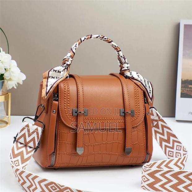 Stylish Scarfed Shoulder Bag - main view