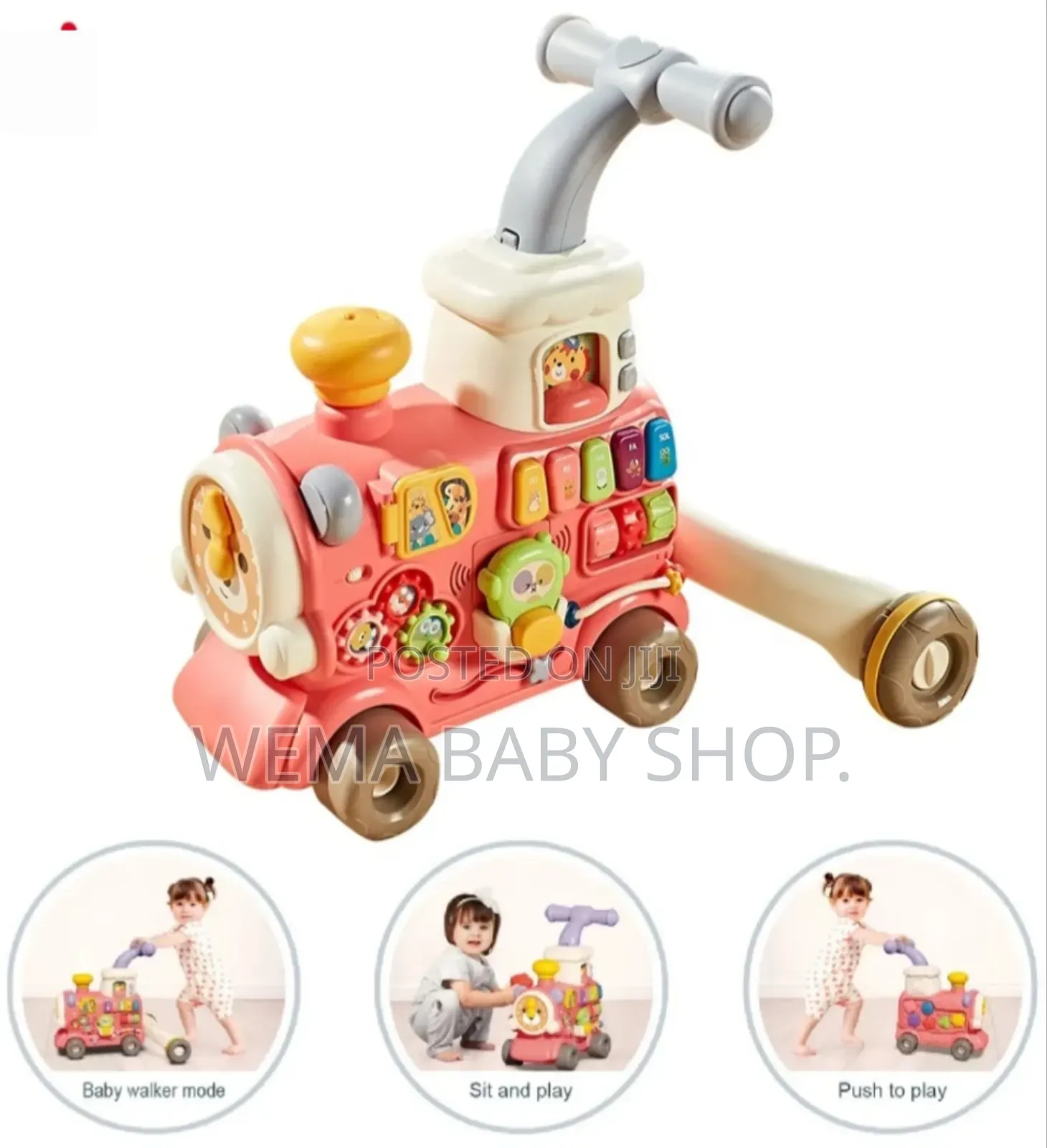 5-in-1 Baby Walker Train Toy