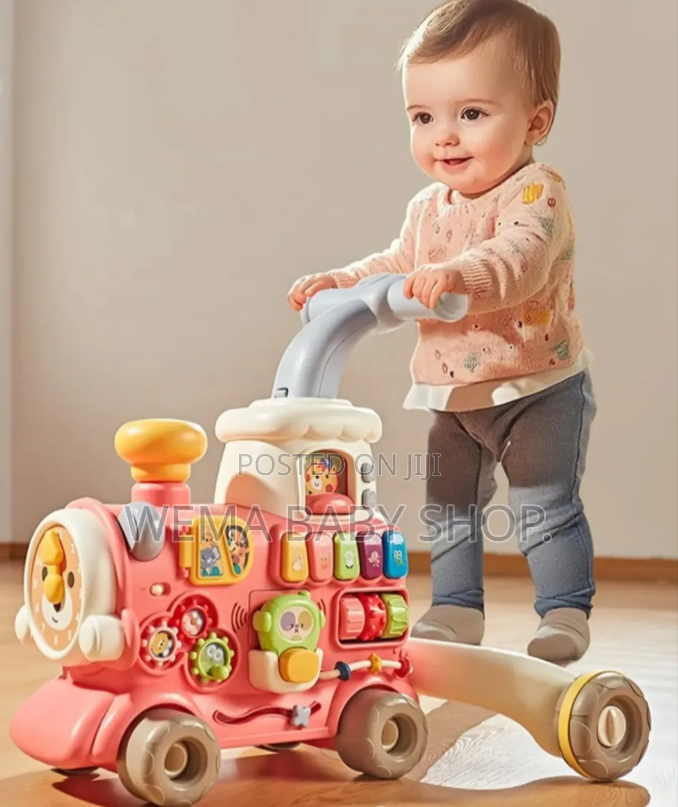 5-in-1 Baby Walker Train Toy