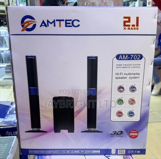 Amtec Am-702 20000w Multimedia System 2.1ch Fm/Sd/Bt/Usb (1 Yr Wrty)