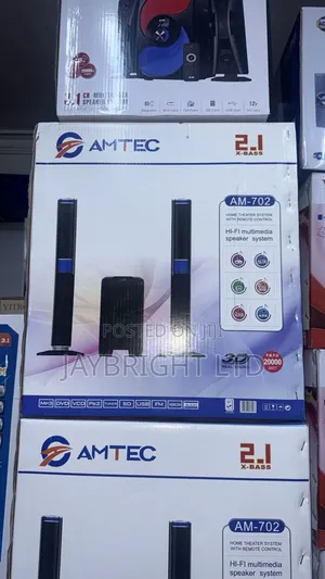 Amtec Am-702 20000w Multimedia System 2.1ch Fm/Sd/Bt/Usb (1 Yr Wrty)