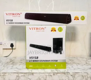 Vitron V51sb- 2.1ch Soundbar System With Bluetooth, Black (1yr Wrty)