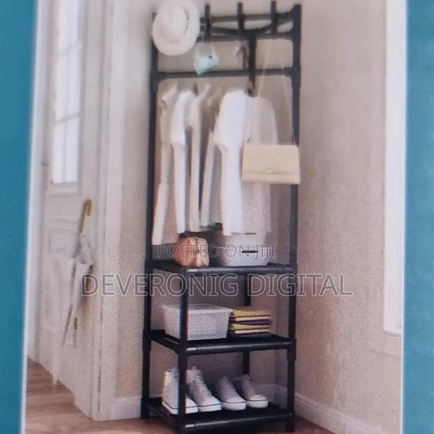 Yh6606 3 Layer Coat Rack + Storage - thumbnail 2
