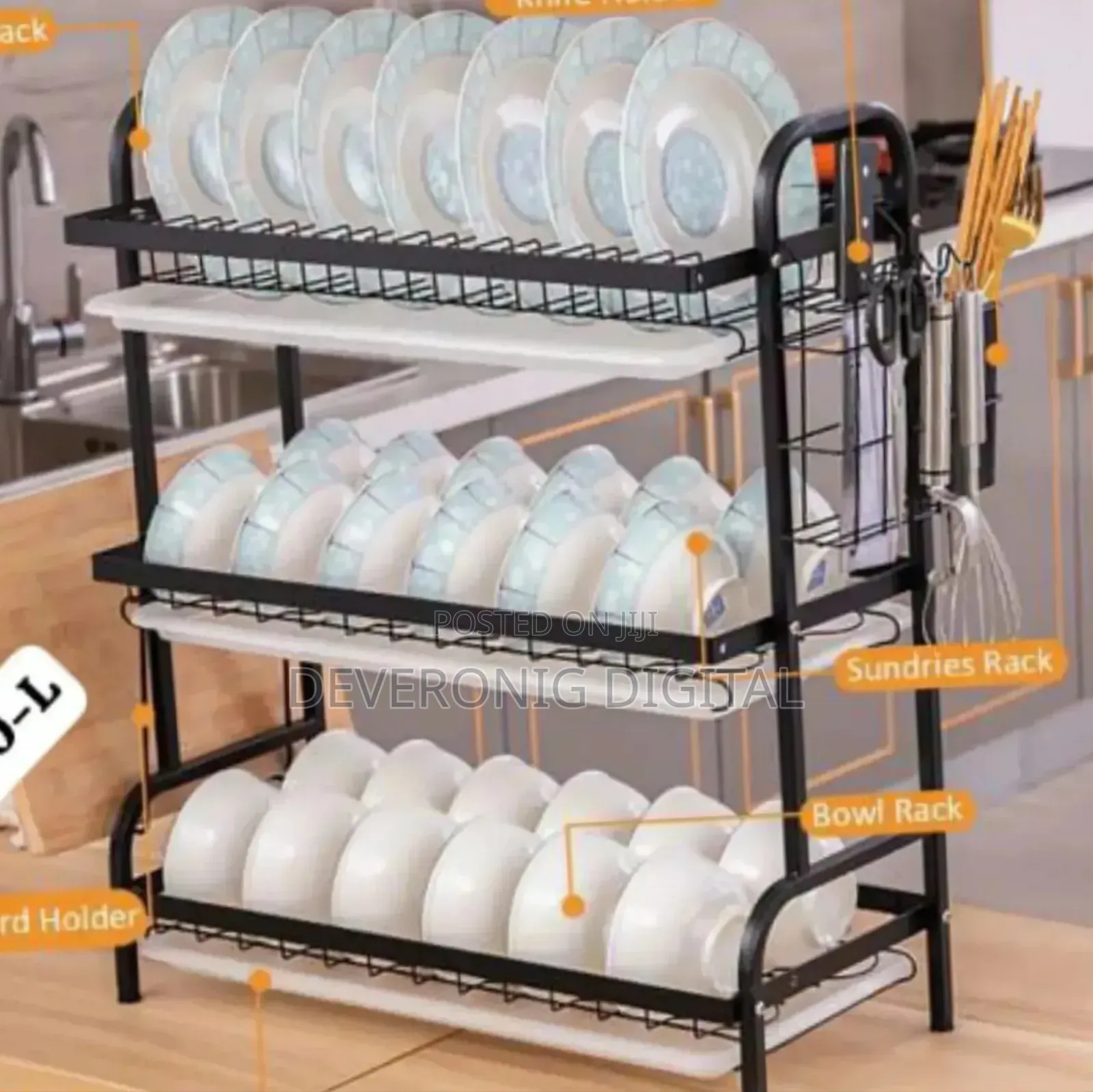 *Heavy Carbon 3tier Dish* *Rack