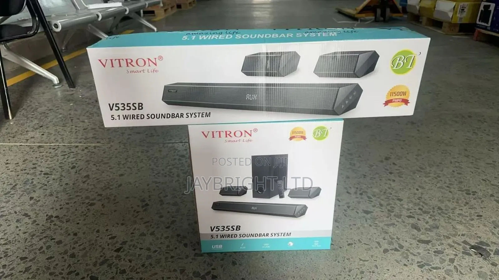 Vitron V535sb 5.1ch Wired Soundbar System 11500w Pmpo