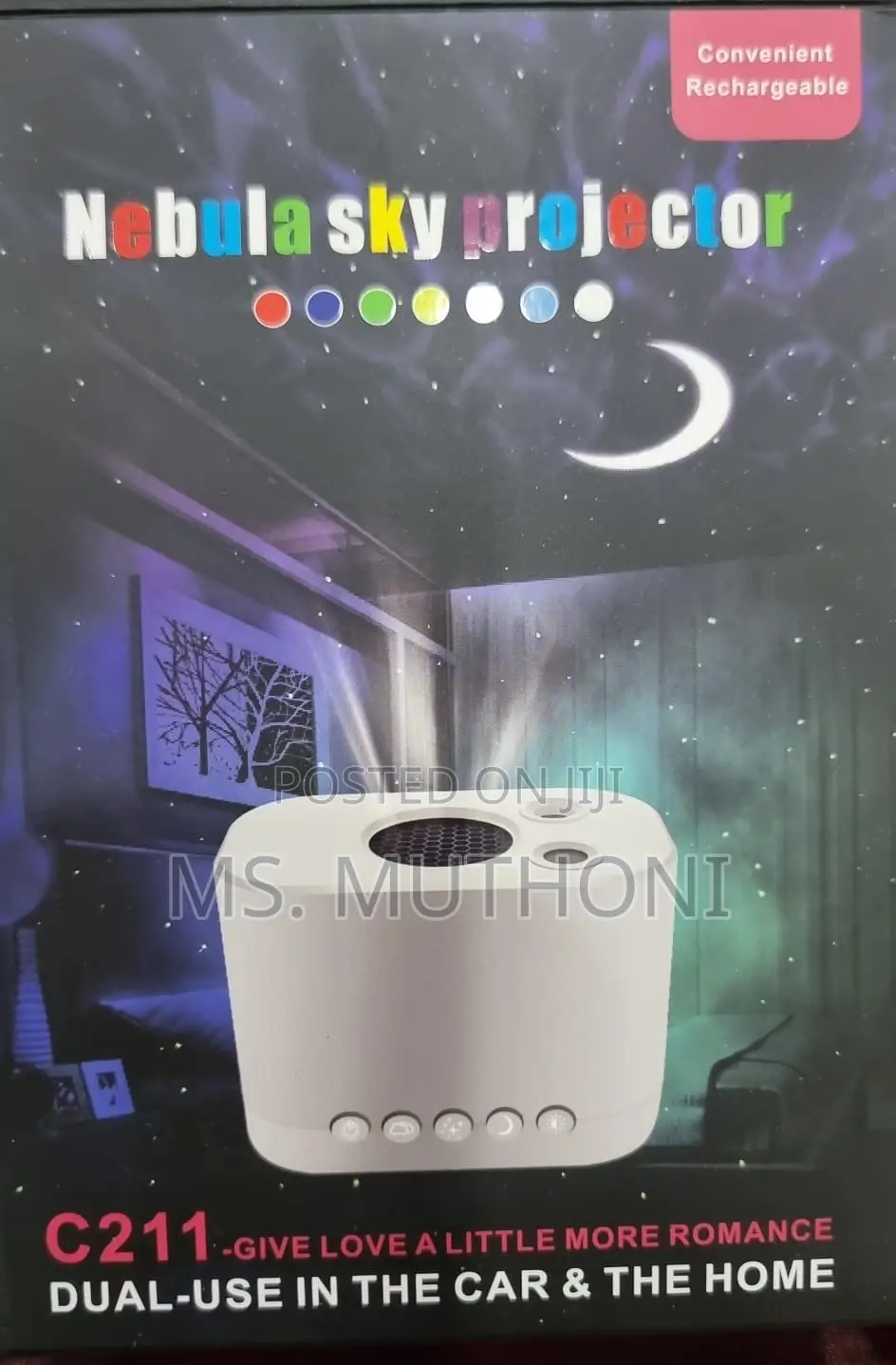 C211 Nebula Sky Projector, a Dual-Use Decor Device