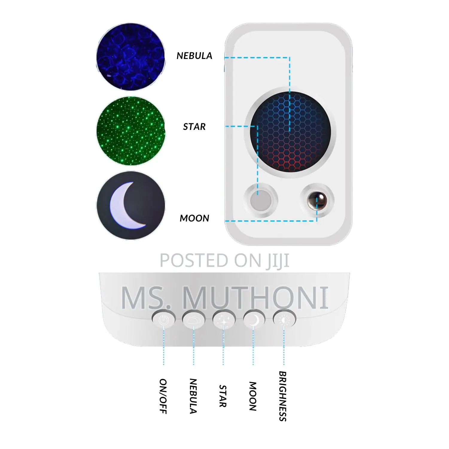 C211 Nebula Sky Projector, a Dual-Use Decor Device