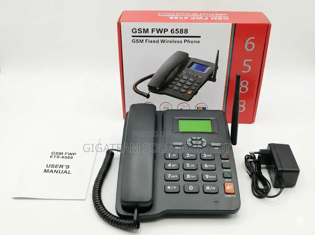 GSM Fixed Wireless Phone Ets-6588 Dual Line
