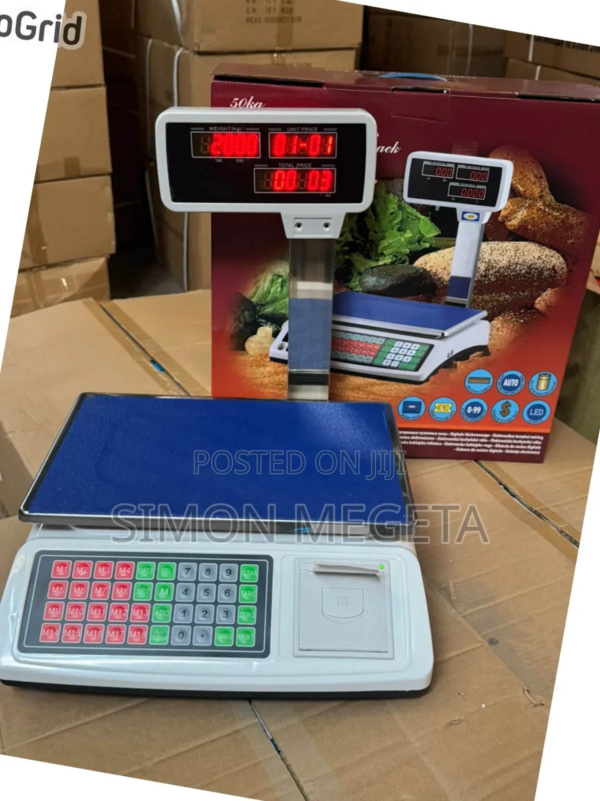 50 KGS Electric Weight Scale With Receipt Printer