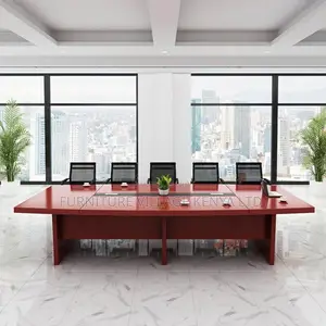 Boardroom Table; 3.5m Mahogany Office Boardroom Table