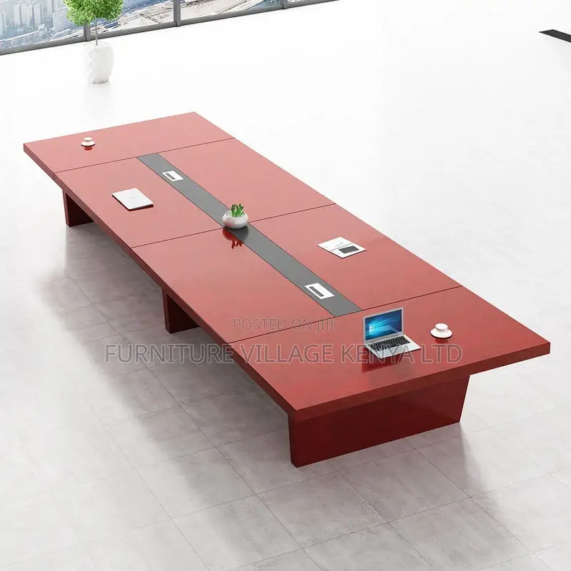 Boardroom Table; 3.5m Mahogany Office Boardroom Table