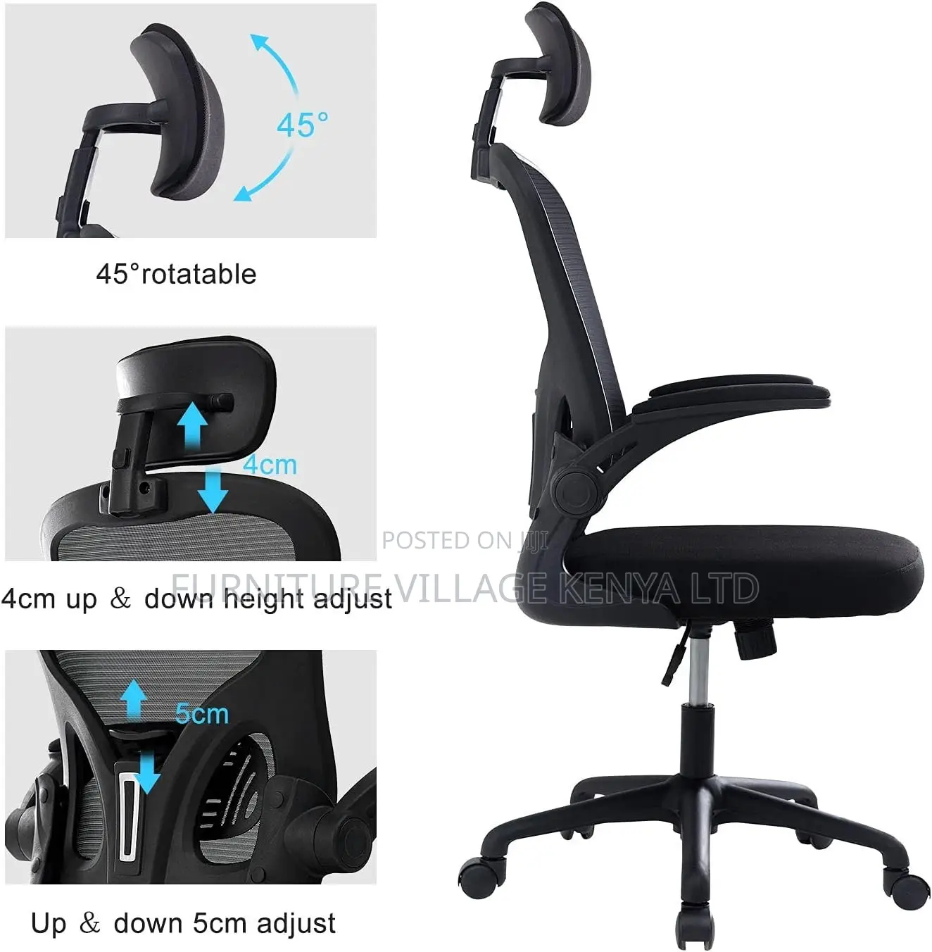 Office Chair; Ergonomic High Back Mesh Office Chair