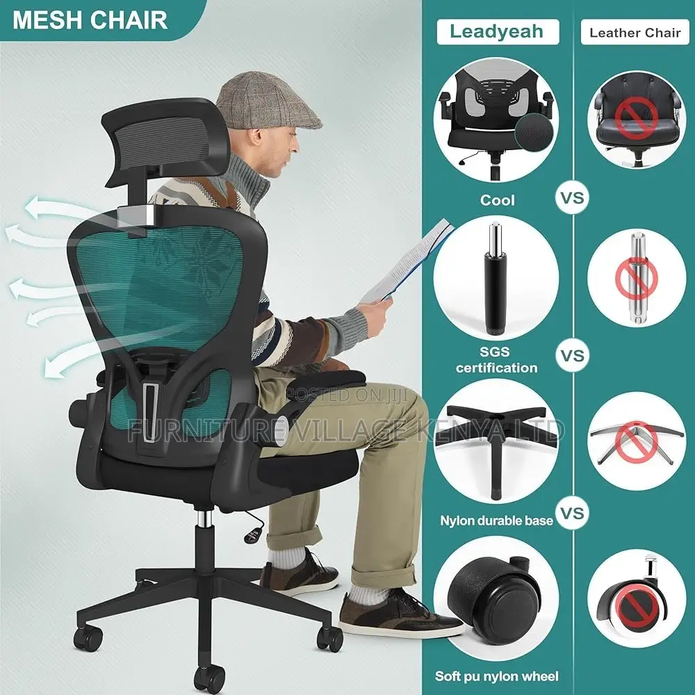 Office Chair; Ergonomic High Back Mesh Office Chair