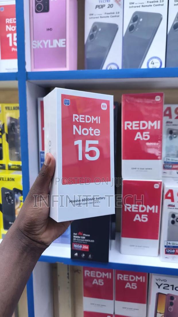New Xiaomi Redmi Note 15 128 GB Black