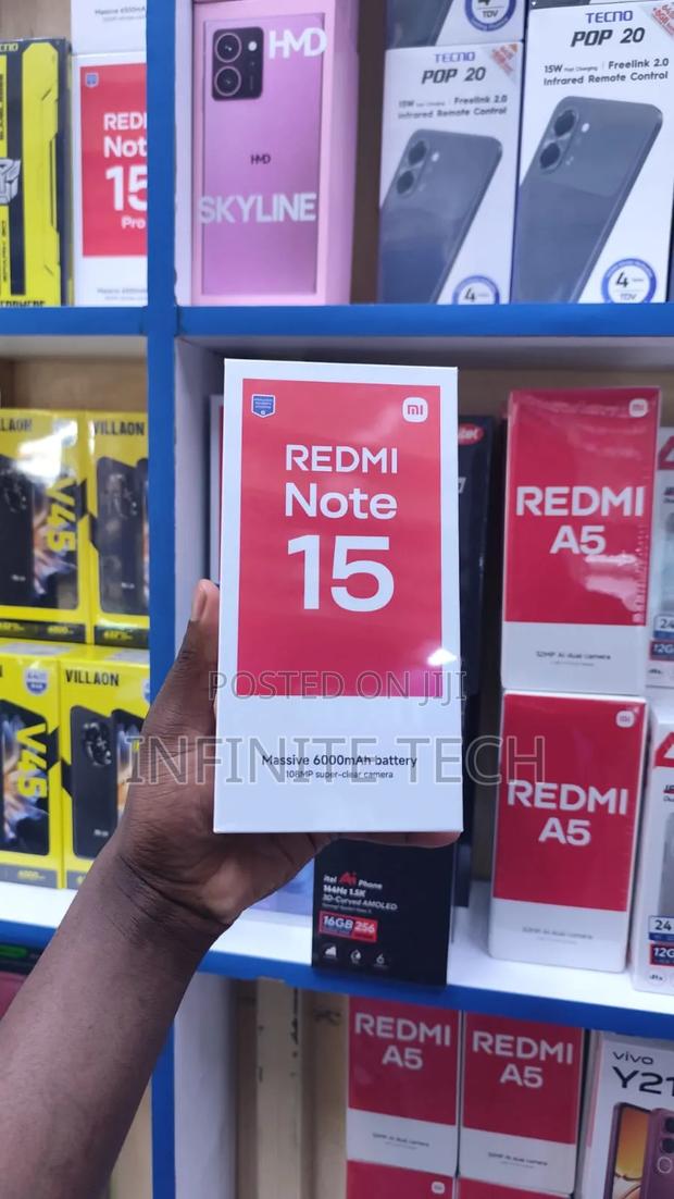 New Xiaomi Redmi Note 15 256 GB Black - thumbnail 2