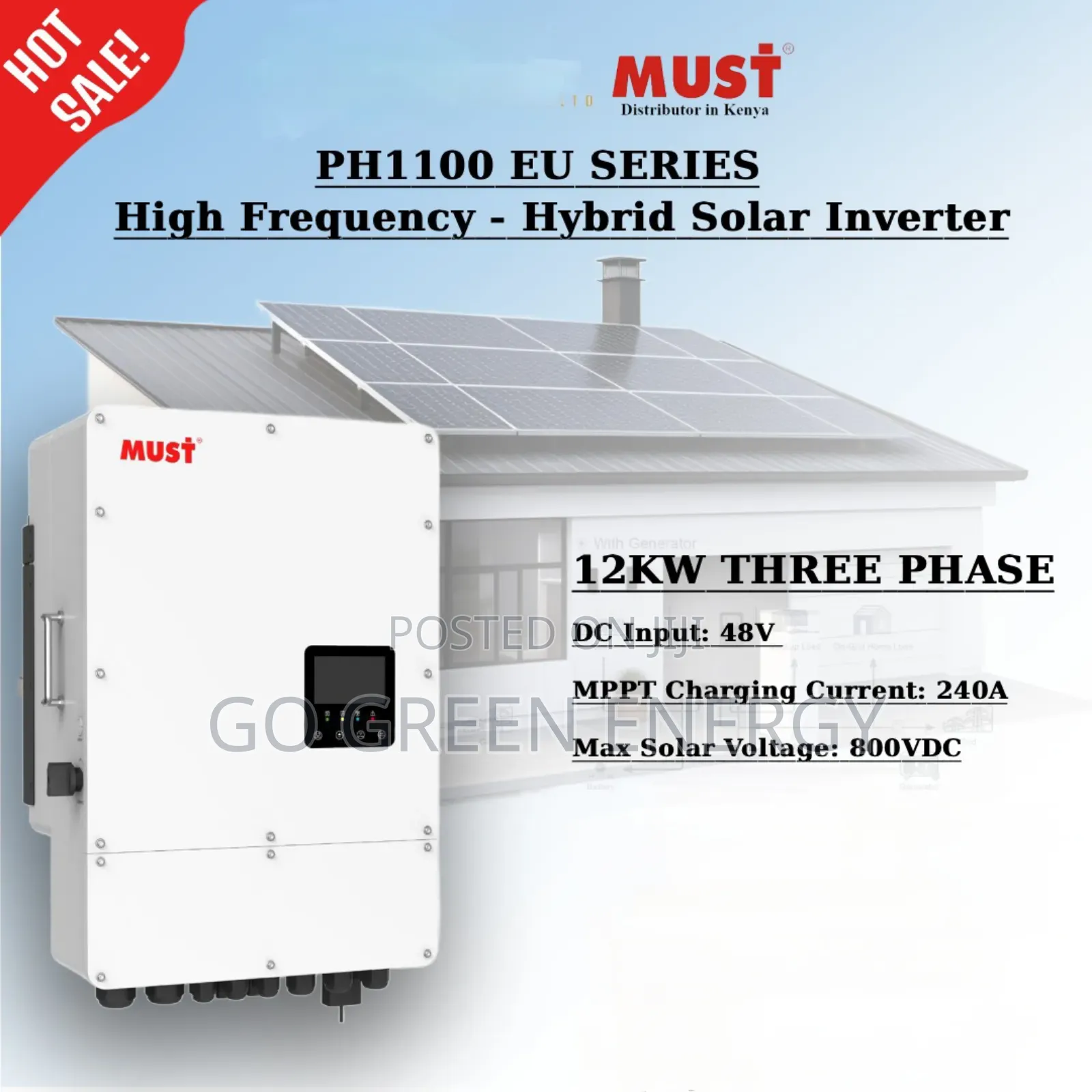 12kva Three Phase Hybrid Inverter