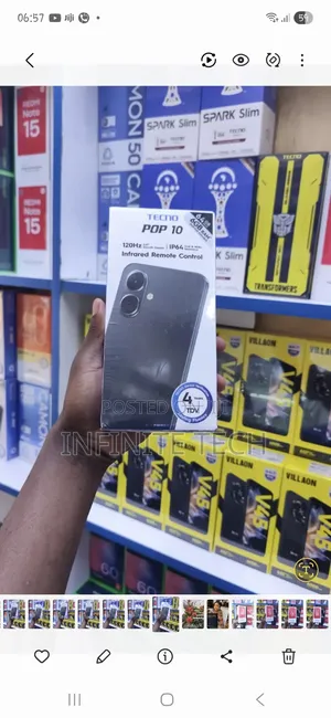 New Tecno Pop 10 64 GB Black