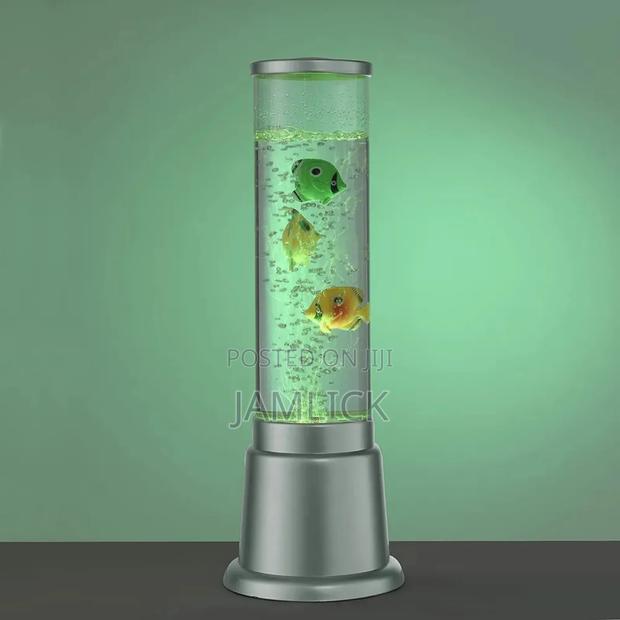 38cm Led Bubble Aquarium Column Lamp With Colour Changing Fish - Hk - thumbnail 3