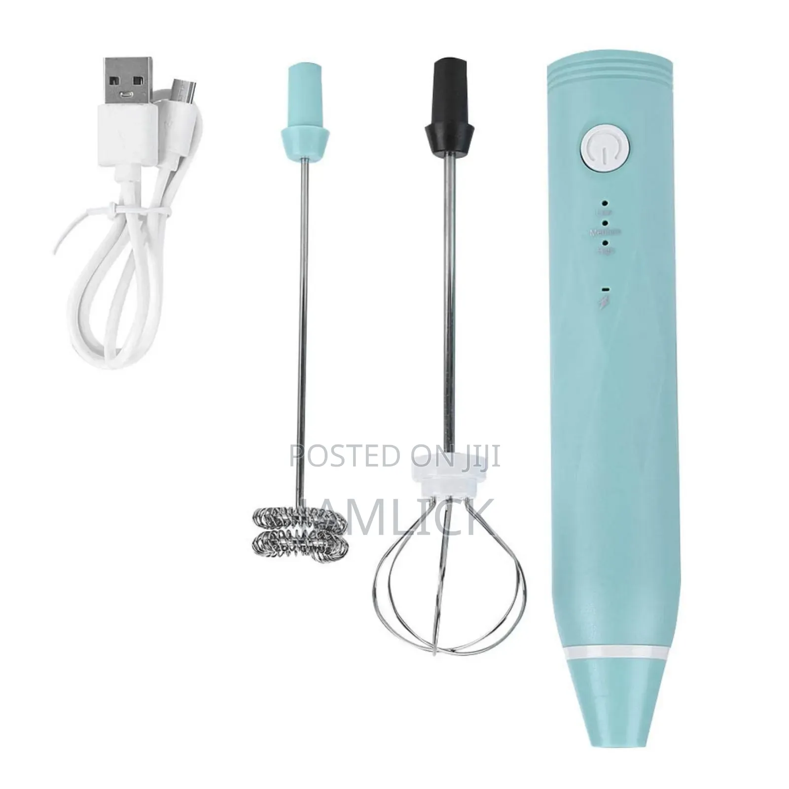 2 in 1 Rechargeable Electric Milk Frother Coffee Whisk - Hk